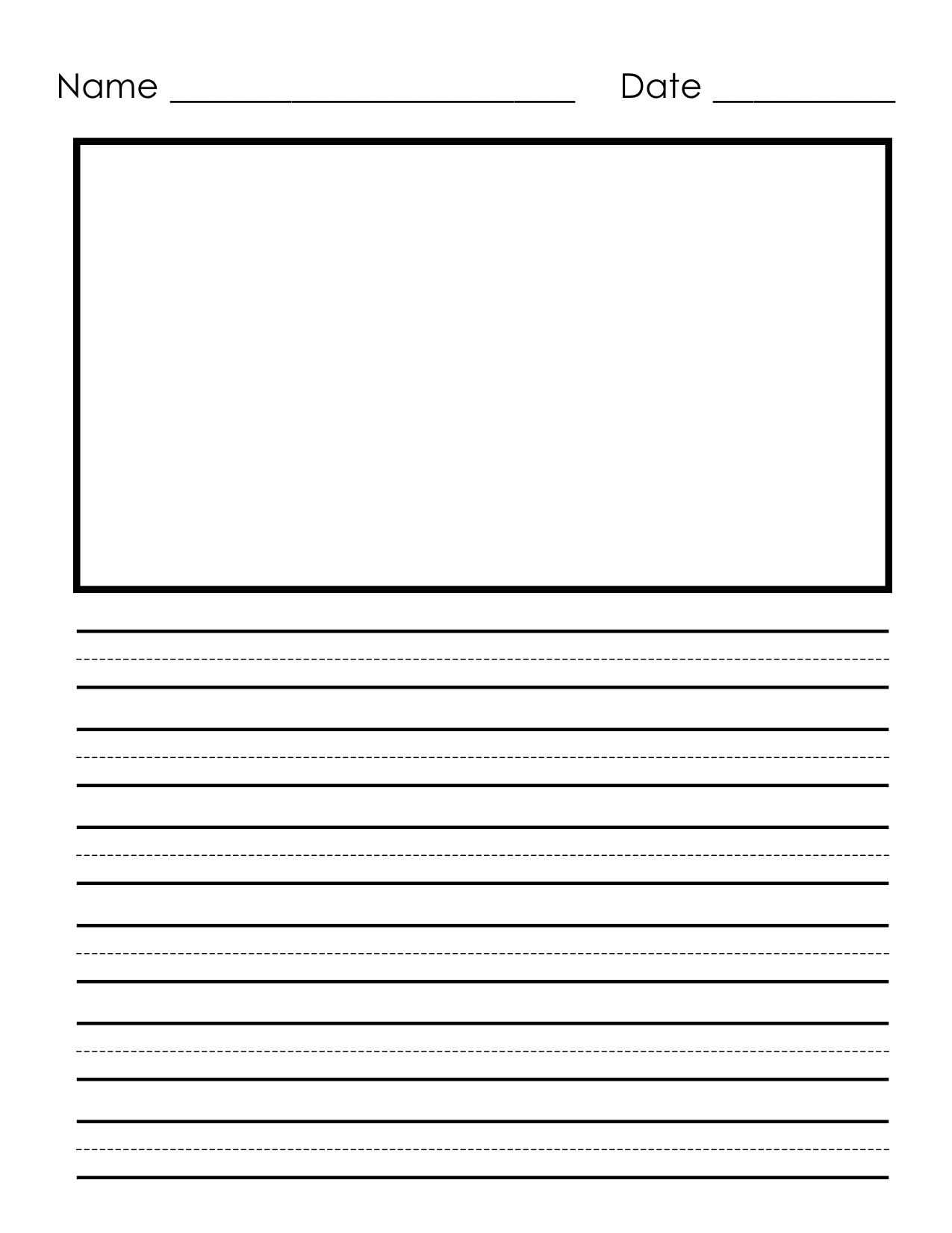 10 Primary Letter Writing Paper | Business Letter Within Blank Letter Writing Template For Kids