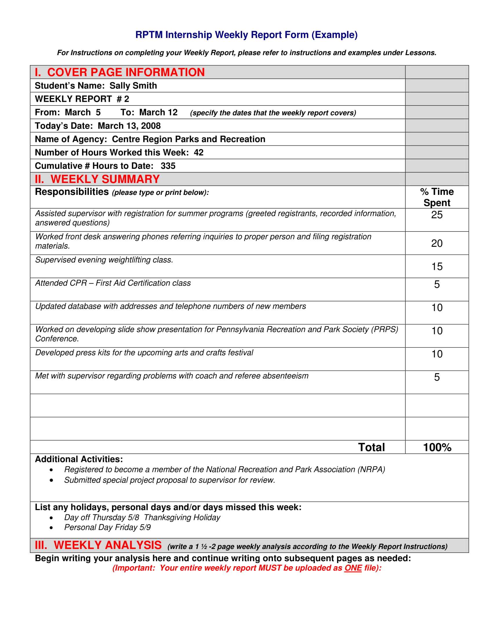 10+ Weekly Operations Report Examples - Pdf, Word, Pages Inside Operations Manager Report Template
