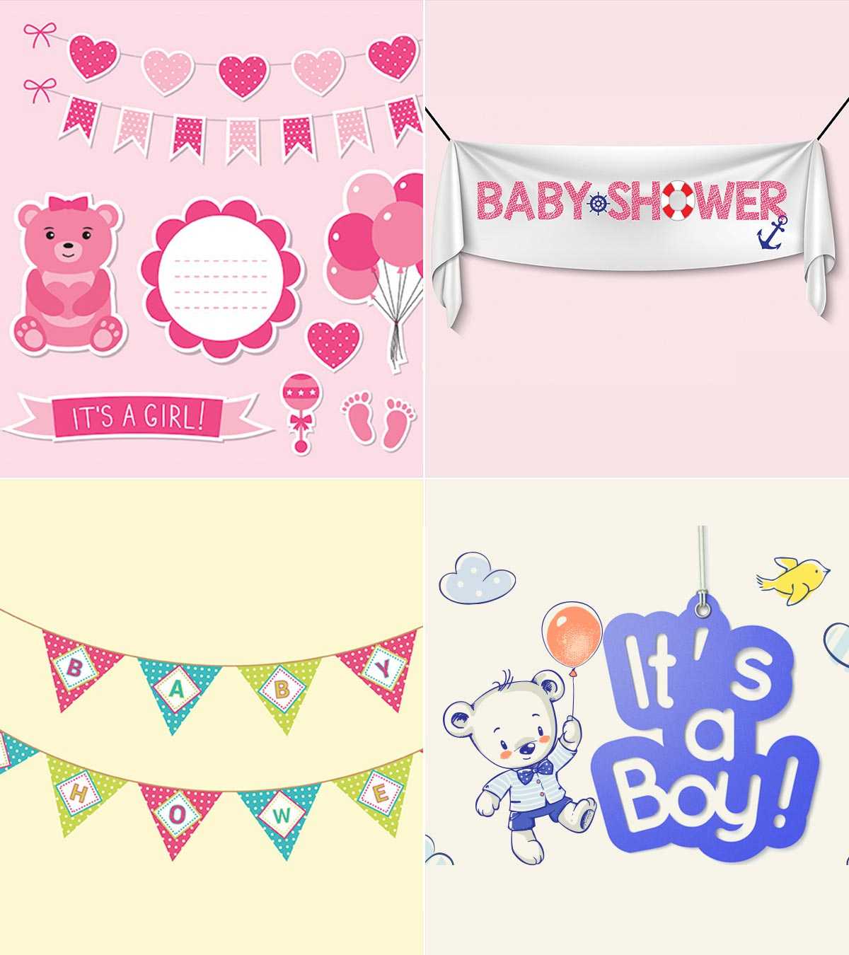 11 Attractive Baby Shower Banner Ideas Intended For Diy Baby Shower Banner Template