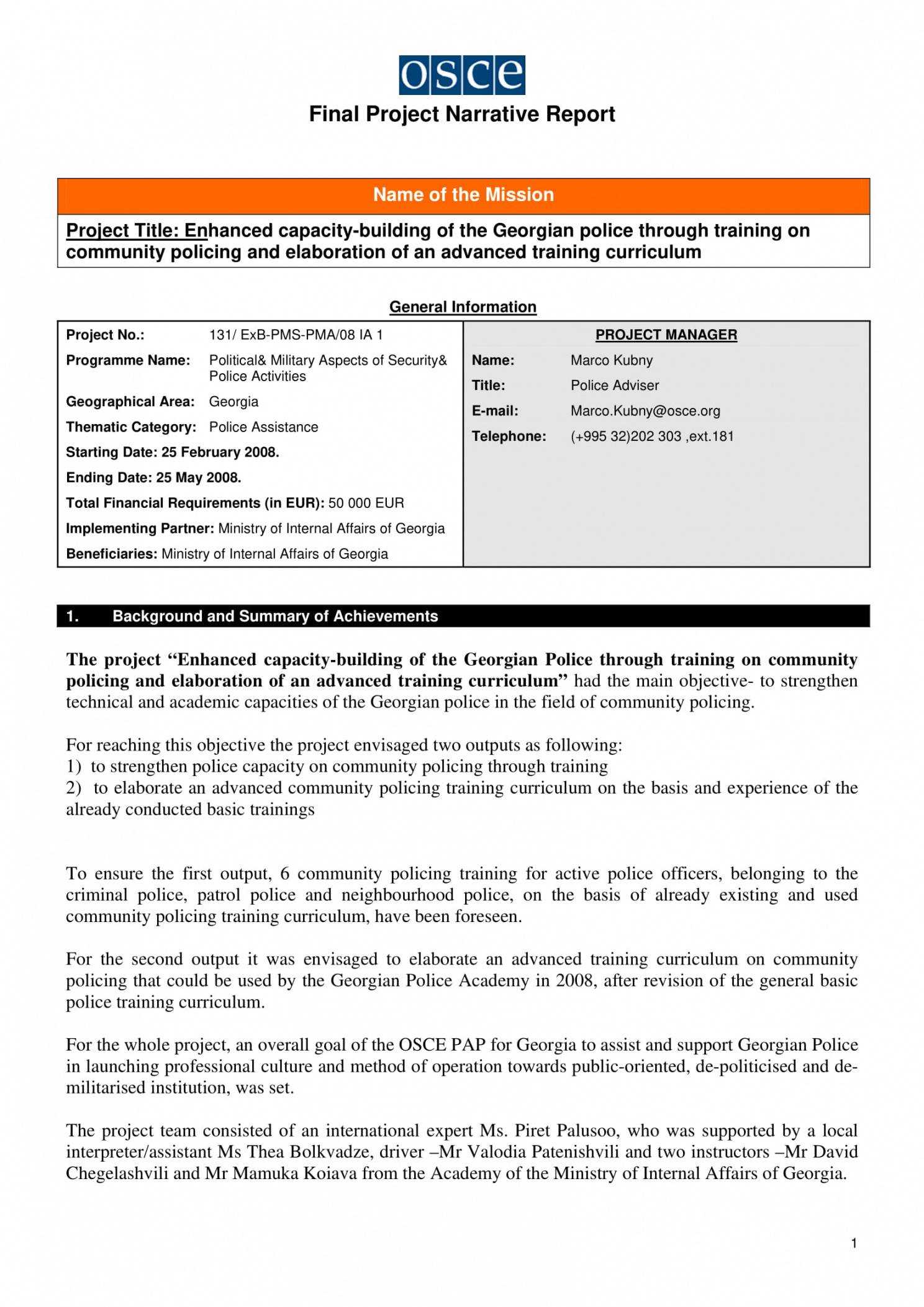 11 Narrative Report Examples Pdf Examples Field Observation With Regard To Field Report Template