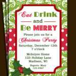 12 Printable Office Christmas Party Invitation Template Free Inside Free Christmas Invitation Templates For Word