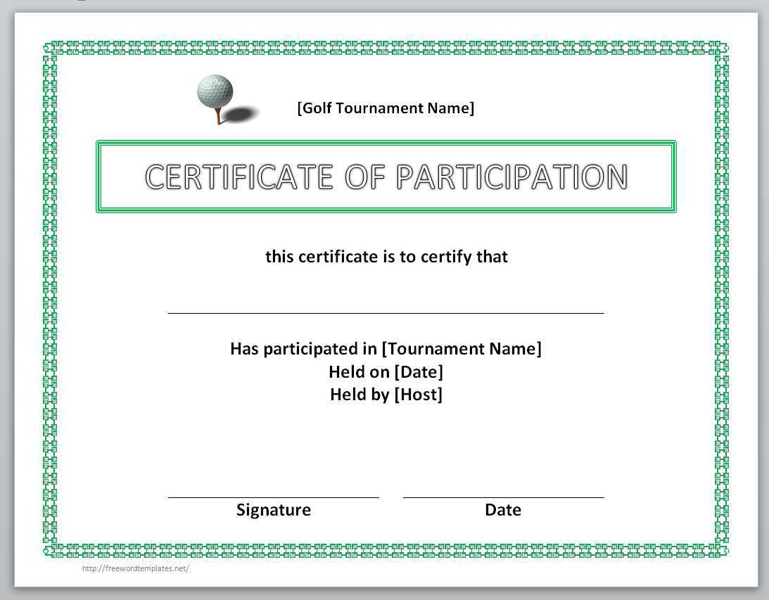 13 Free Certificate Templates For Word » Officetemplate For Certificate Of Participation Template Word