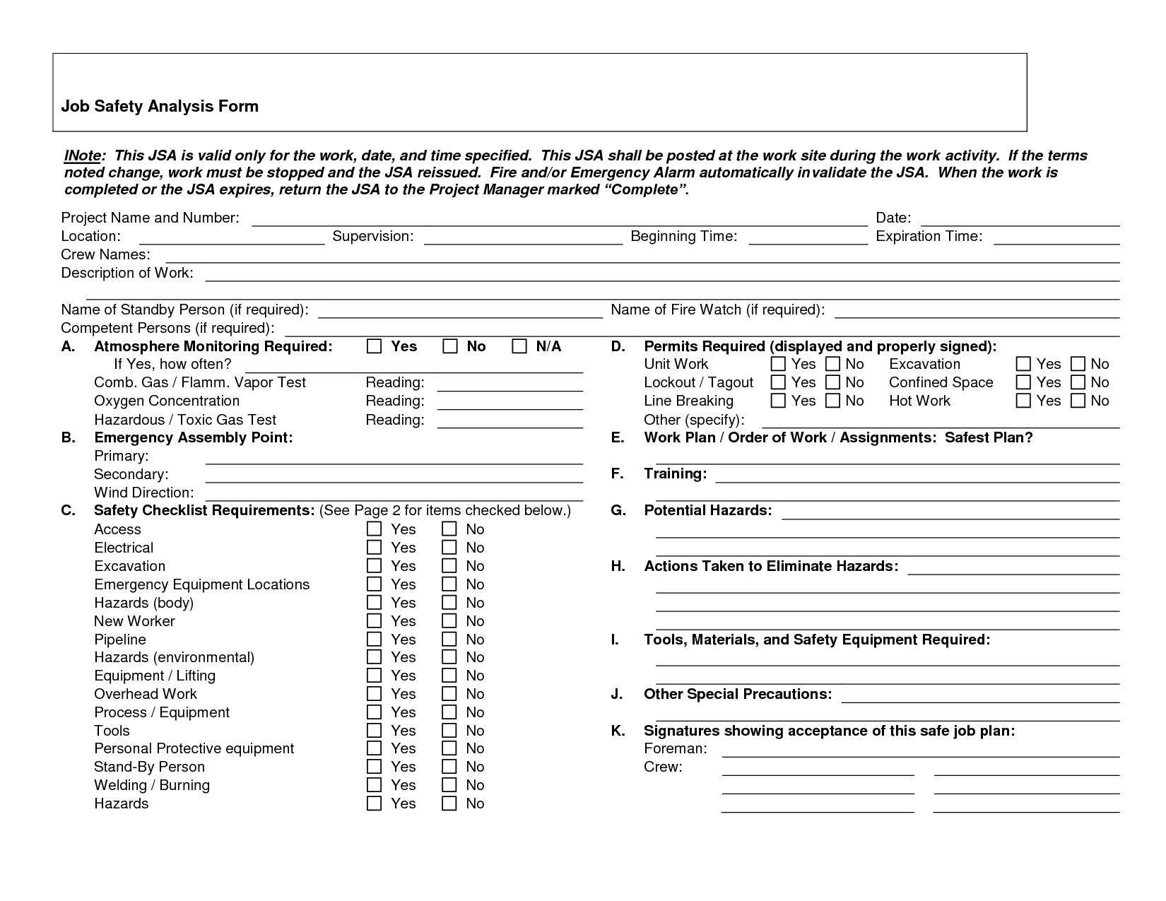 13+ Job Safety Analysis Examples – Pdf, Word, Pages | Examples Within Safety Analysis Report Template