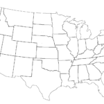 14 Usa Map Outline Template Images – United States Outline With Regard To Blank Template Of The United States