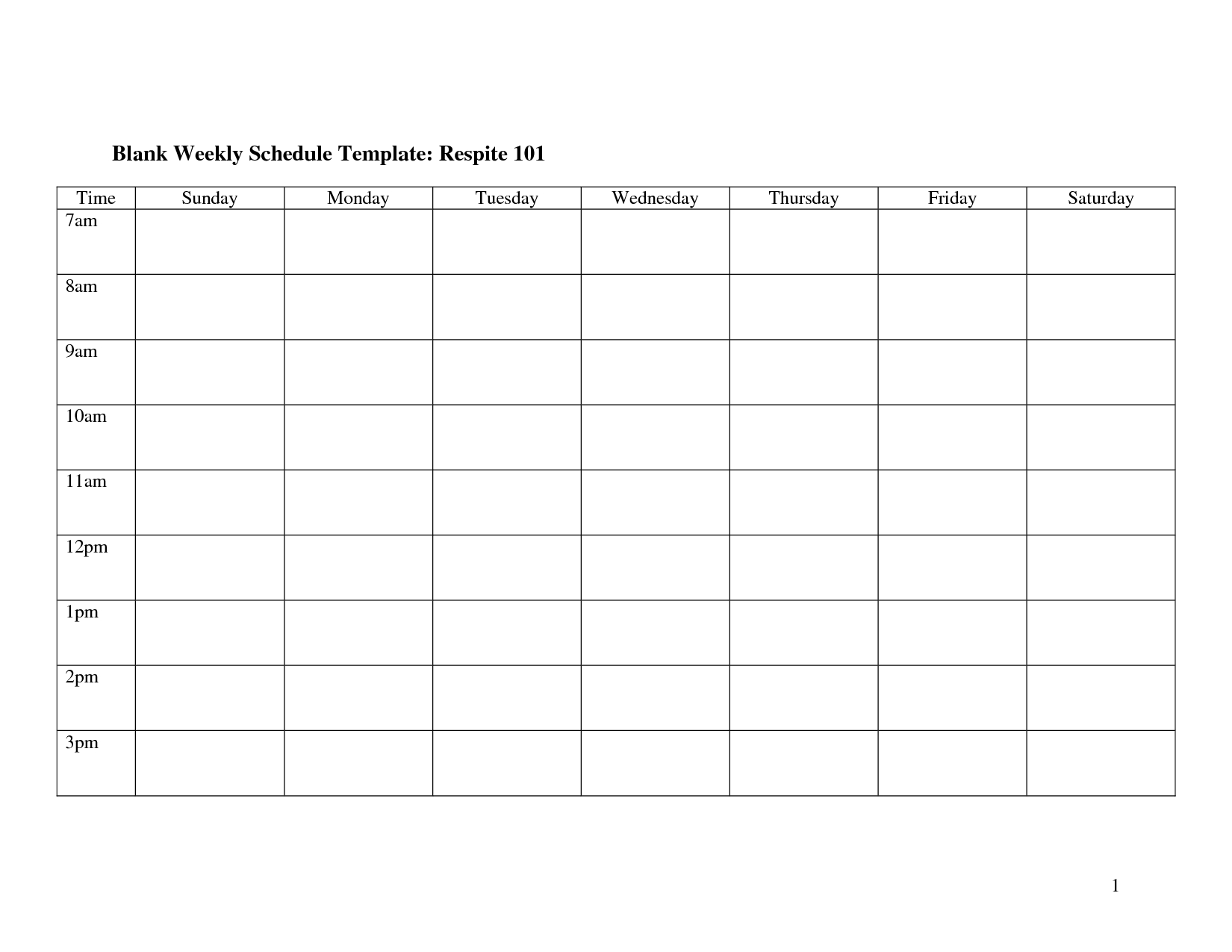 15 Blank Schedule Template Images – Blank Weekly Work Throughout Blank Revision Timetable Template