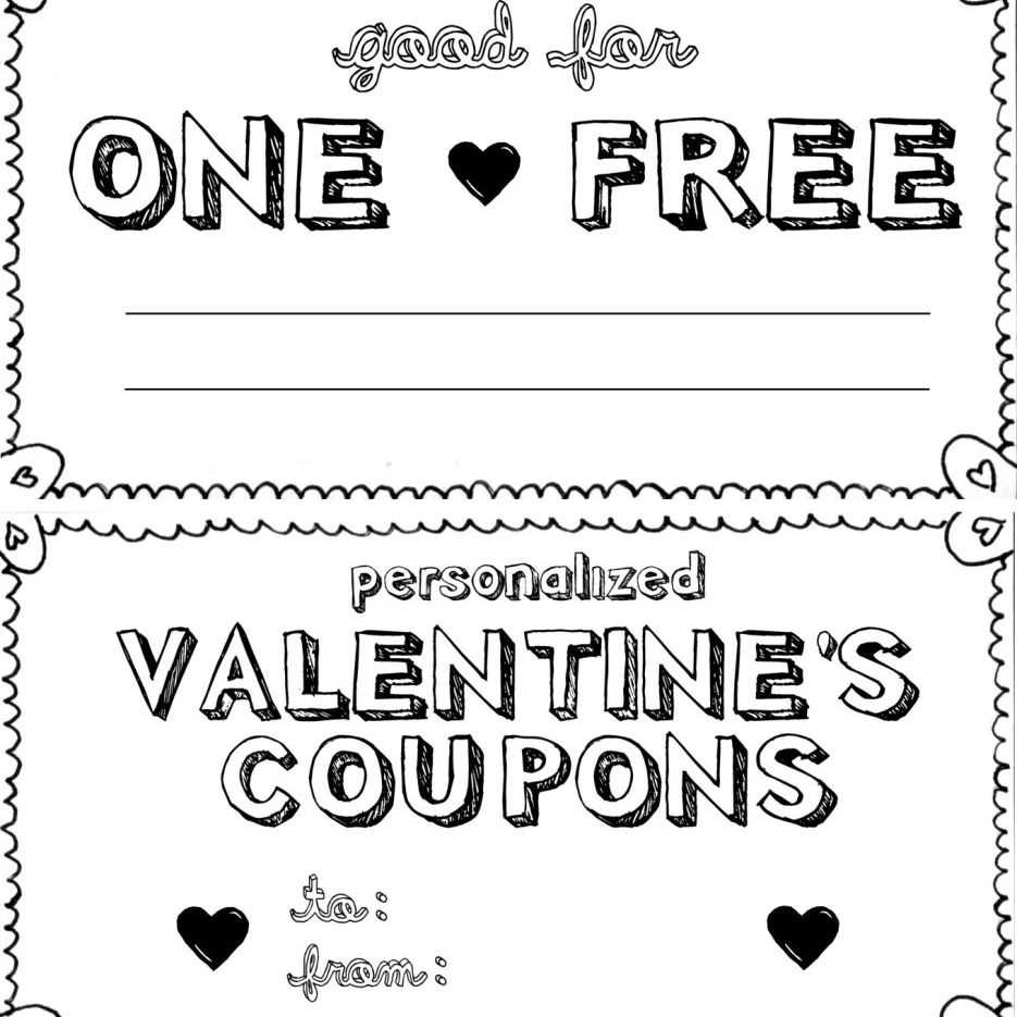 15 Sets Of Free Printable Love Coupons And Templates In Blank Coupon Template Printable