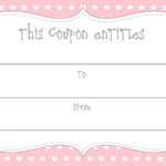 15 Sets Of Free Printable Love Coupons And Templates Within Love Coupon Template For Word