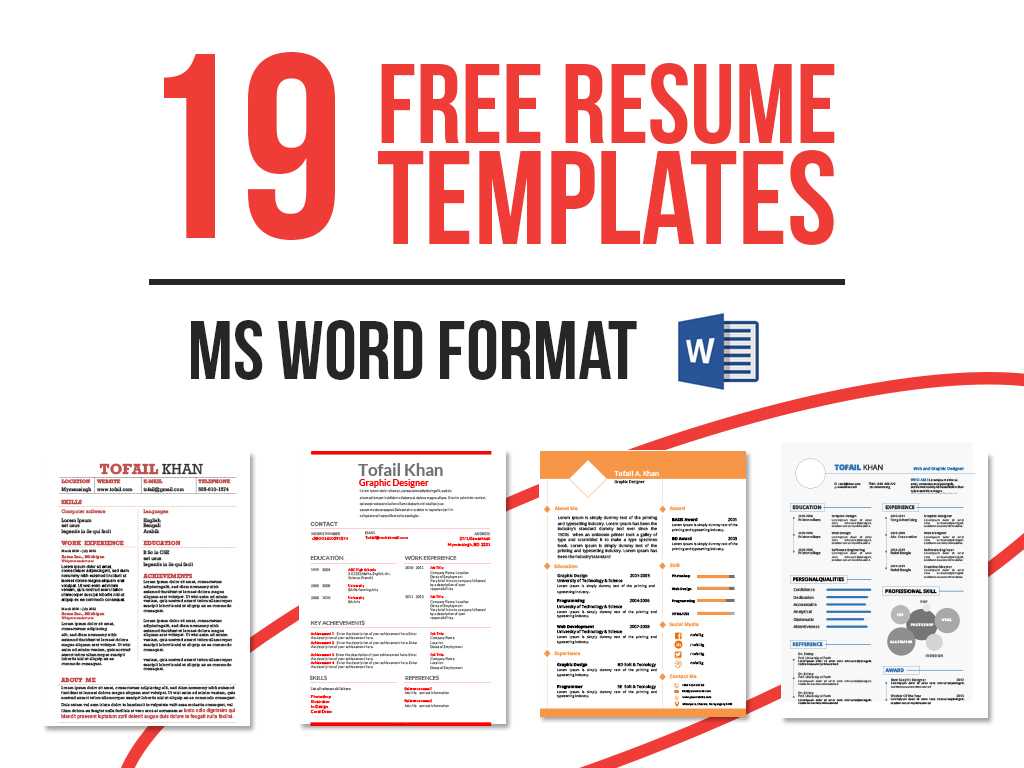 19 Free Resume Templates Download Now In Ms Word On Behance Regarding Free Resume Template Microsoft Word