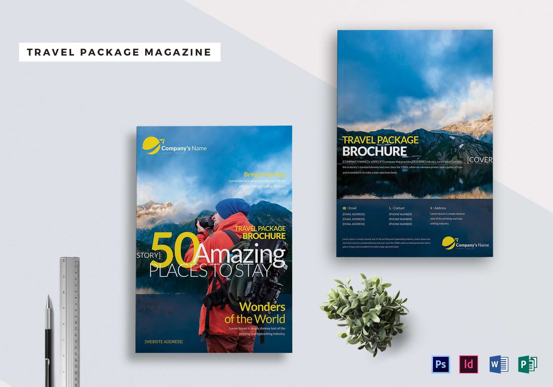 19+ Magazine Examples, Templates & Design Ideas In Publisher Throughout Magazine Ad Template Word