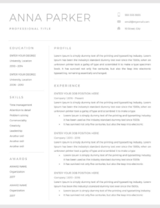 20+ Free And Premium Word Resume Templates [Download] throughout Microsoft Word Resumes Templates