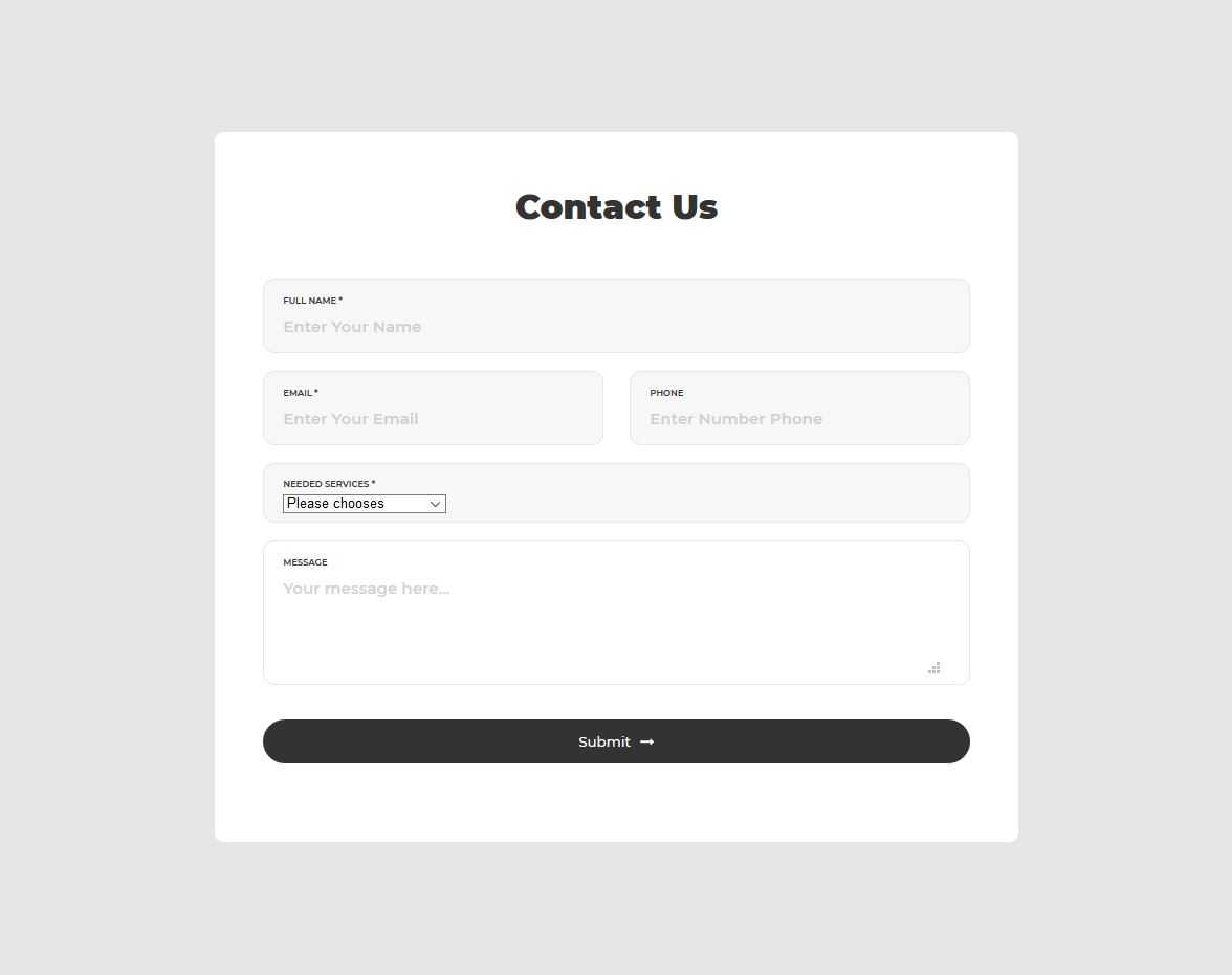 20 Free Awesome Bootstrap Contact Form Templates 2019 – Colorlib With Enquiry Form Template Word