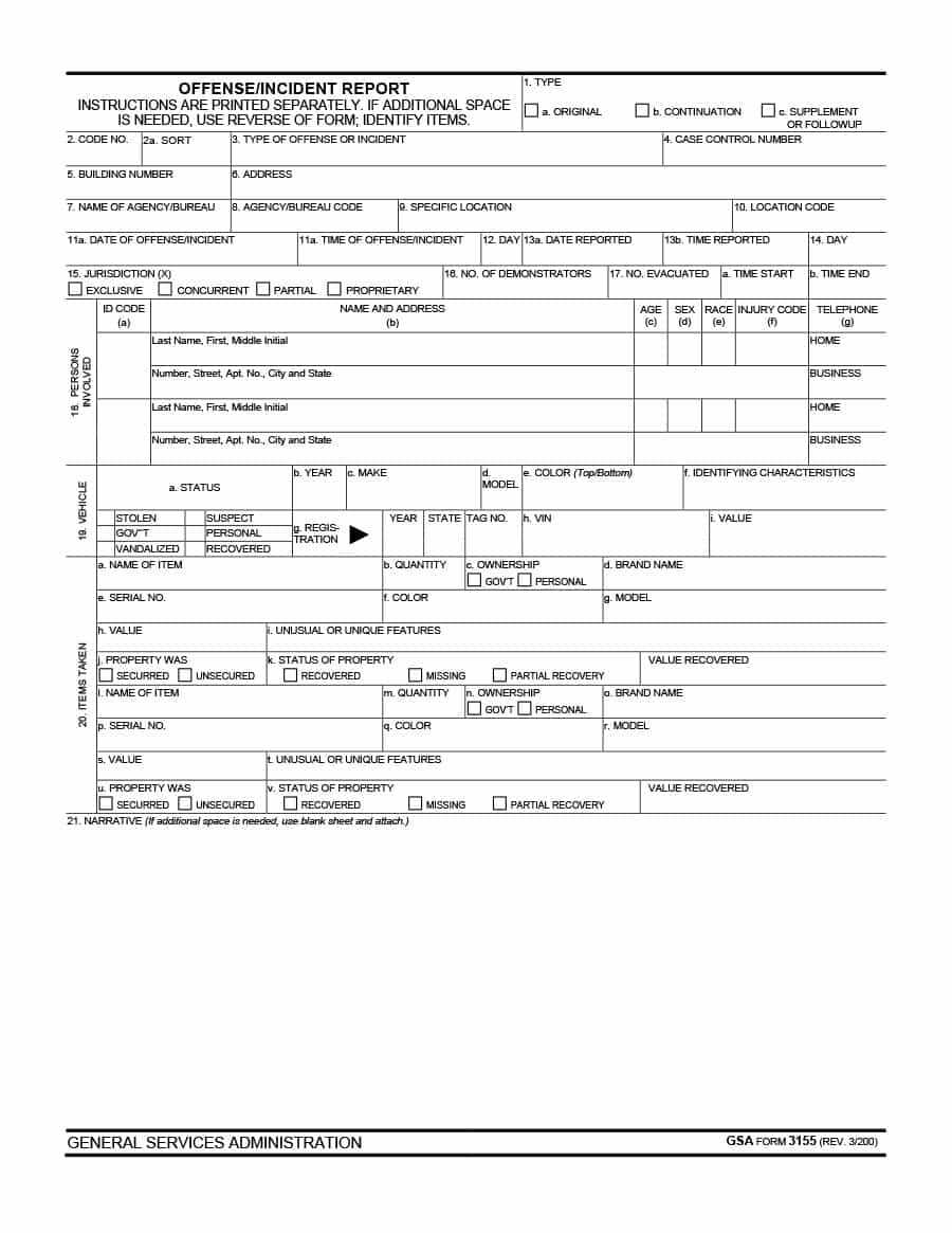 20+ Police Report Template & Examples [Fake / Real] ᐅ Intended For Blank Police Report Template