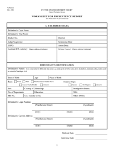 2009-2020 Form Prob 1 Fill Online, Printable, Fillable for Presentence Investigation Report Template