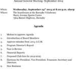 2014 Annual General Meeting – Burnaby Velodrome Club For Treasurer's Report Agm Template