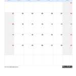 2020 Blank Calendar Blank Portrait Orientation Free Pertaining To Blank One Month Calendar Template