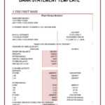 23 Editable Bank Statement Templates [Free] ᐅ Templatelab Within Blank Bank Statement Template Download