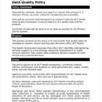 26+ Policy Template Samples – Free Pdf, Word Format Download With Regard To Data Quality Assessment Report Template
