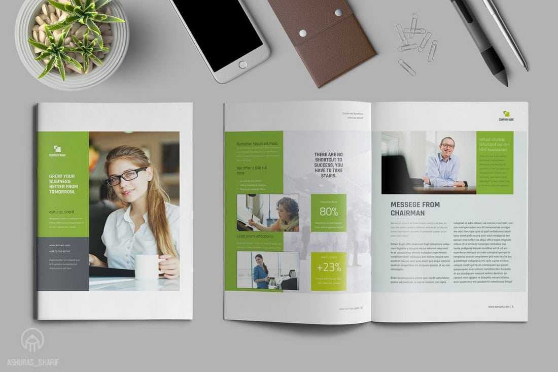 30+ Annual Report Templates (Word & Indesign) 2020 | Design Inside Chairman's Annual Report Template