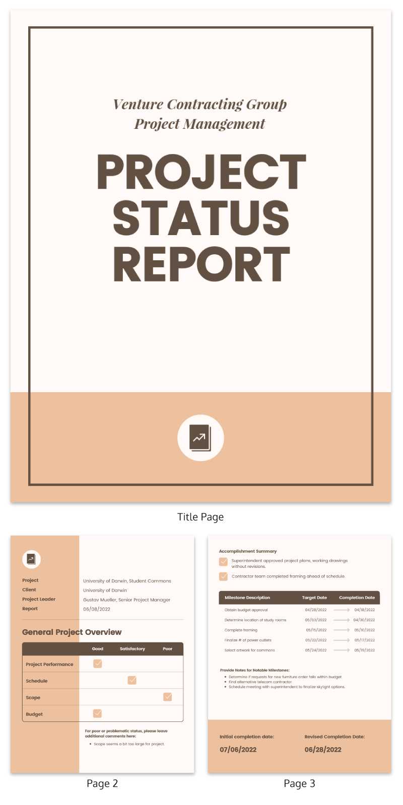 30+ Business Report Templates Every Business Needs – Venngage Within Company Progress Report Template