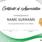 30 Free Certificate Of Appreciation Templates And Letters For Certificate Templates For Word Free Downloads