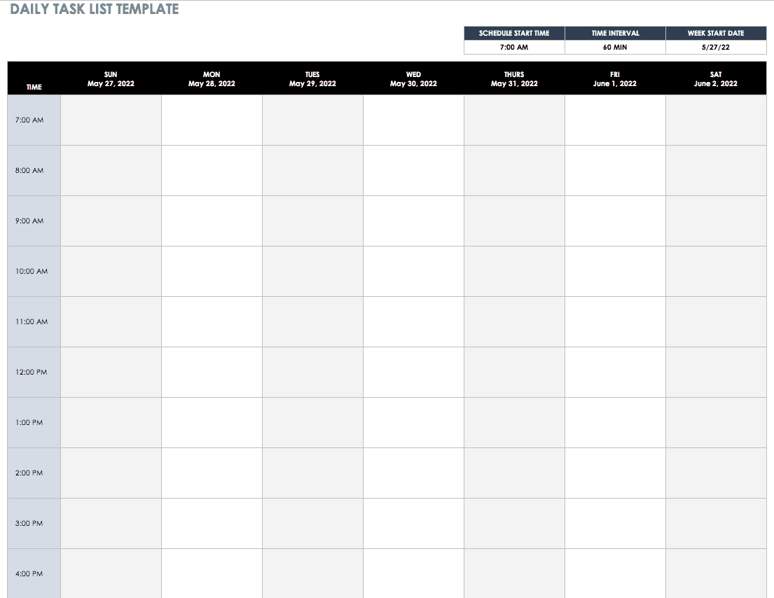 30+ Free Task And Checklist Templates | Smartsheet In Daily Task List Template Word