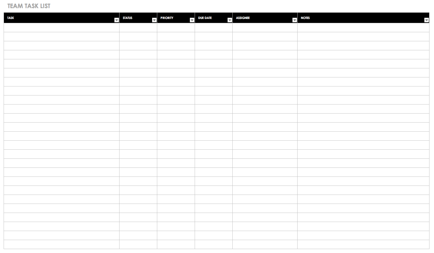 30+ Free Task And Checklist Templates | Smartsheet In Daily Task List Template Word