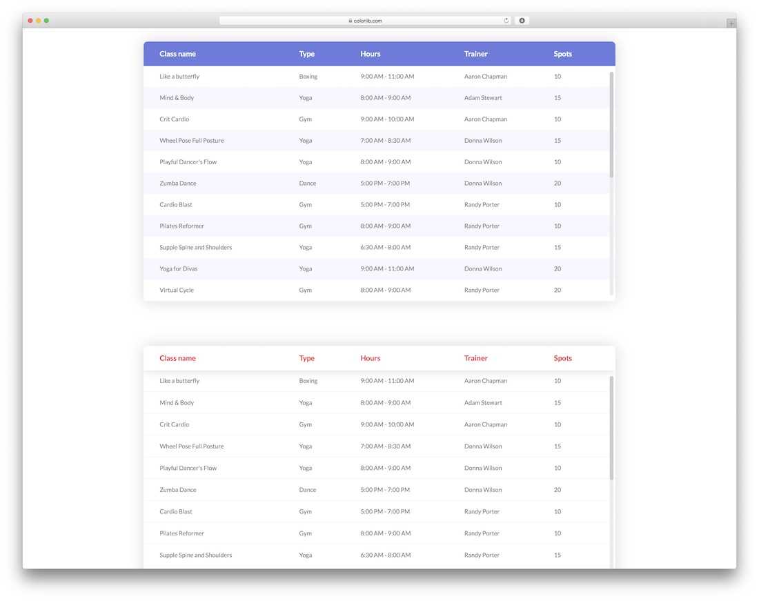 30 Simple Css3 & Html Table Templates And Examples 2020 Regarding Html Report Template Download