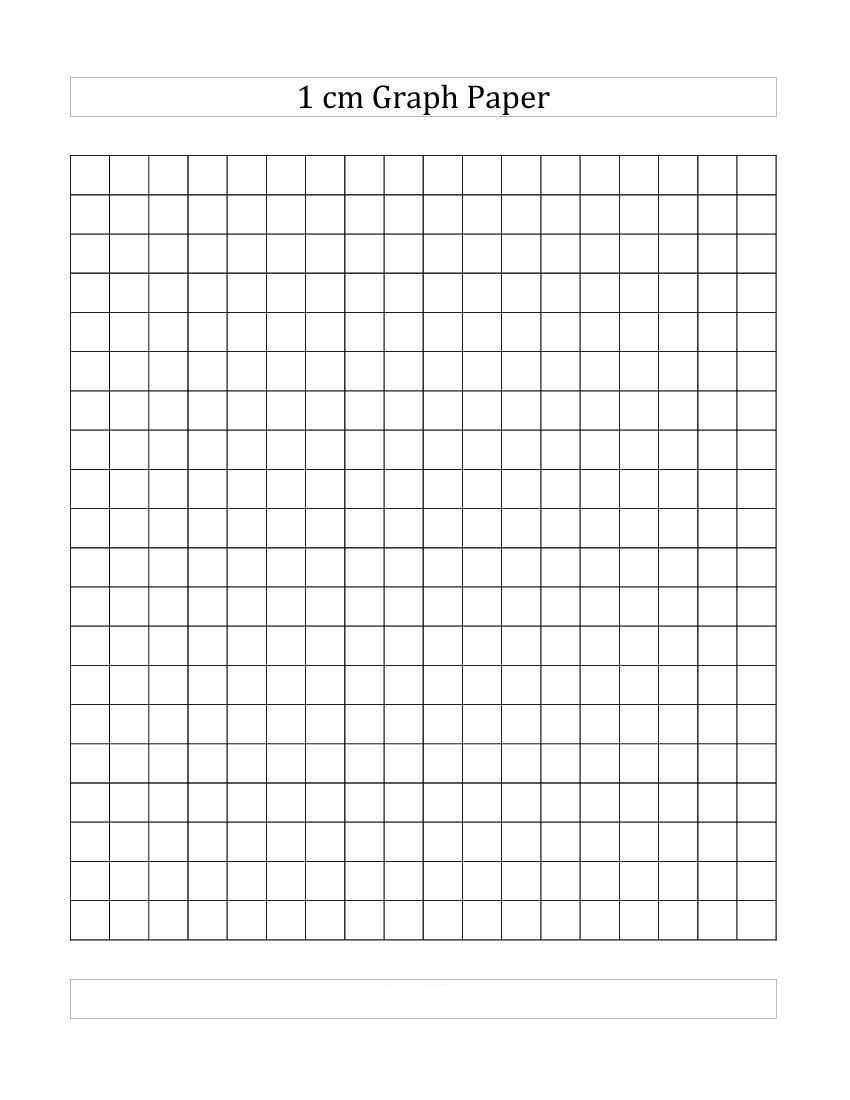 4+ Free Printable 1 (Cm) Centimeter Graph Paper | 1 Cm Grid Regarding 1 Cm Graph Paper Template Word