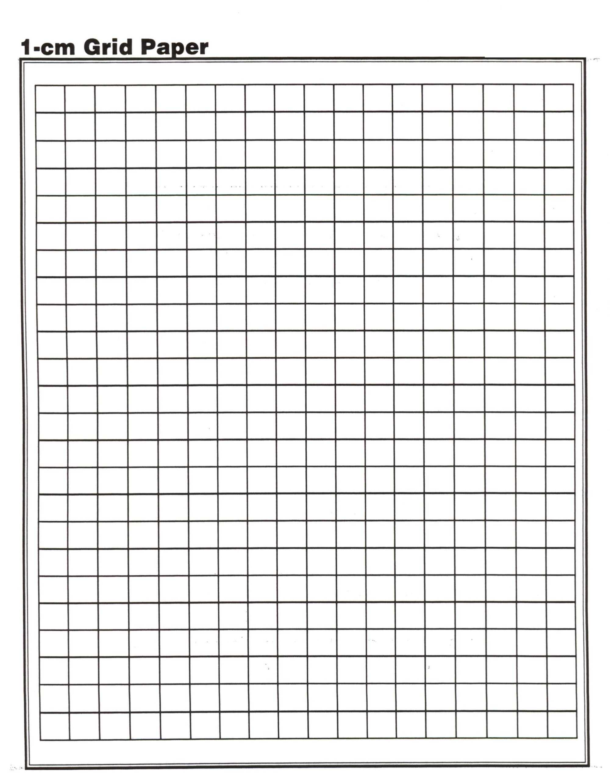 4+ Free Printable 1 (Cm) Centimeter Graph Paper | 1 Cm Grid With Regard To Graph Paper Template For Word