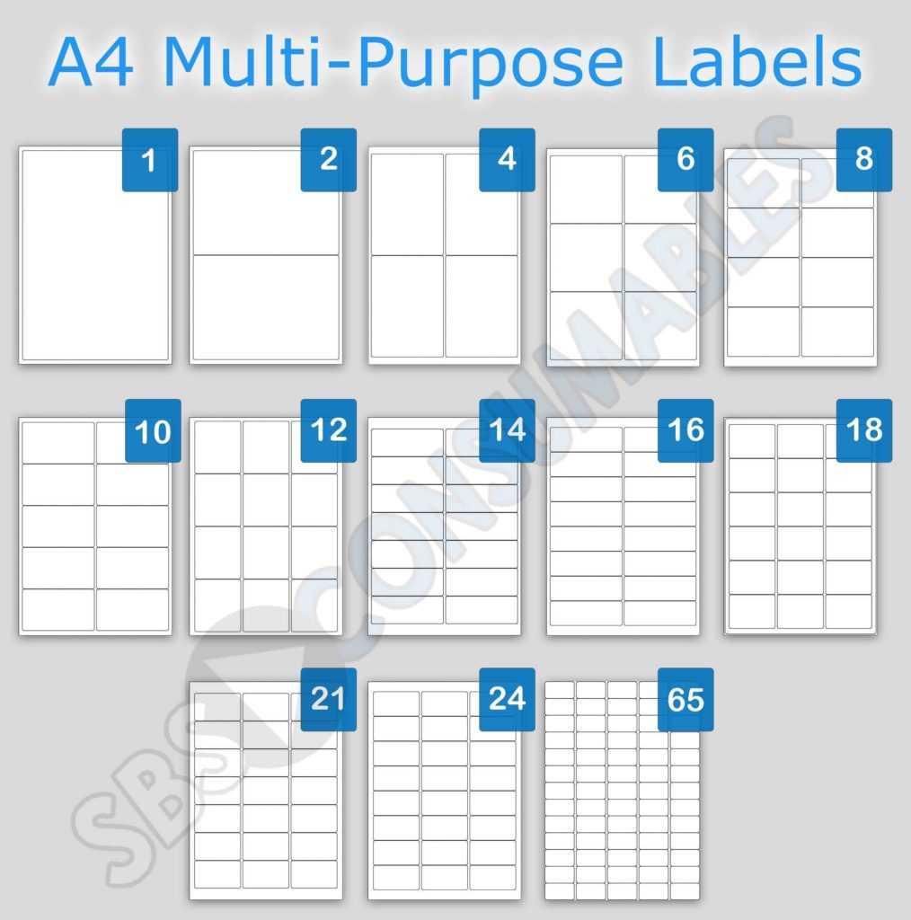 4 Labels Per Sheet Template And Printable White Sticky Inside 8 Labels Per Sheet Template Word