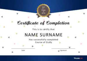 40 Fantastic Certificate Of Completion Templates [Word with Graduation Certificate Template Word