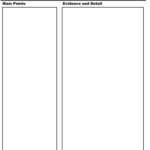 40 Free Cornell Note Templates (With Cornell Note Taking in Cornell Note Template Word