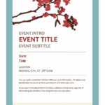 40+ Free Event Program Templates / Designs - Template Archive inside Free Event Program Templates Word