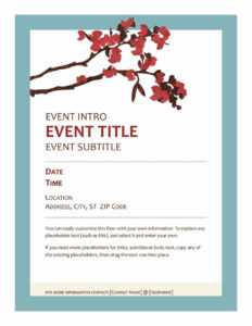 40+ Free Event Program Templates / Designs - Template Archive inside Free Event Program Templates Word