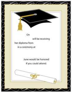 40+ Free Graduation Invitation Templates ᐅ Templatelab pertaining to Graduation Invitation Templates Microsoft Word