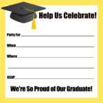 40+ Free Graduation Invitation Templates ᐅ Templatelab With Free Graduation Invitation Templates For Word