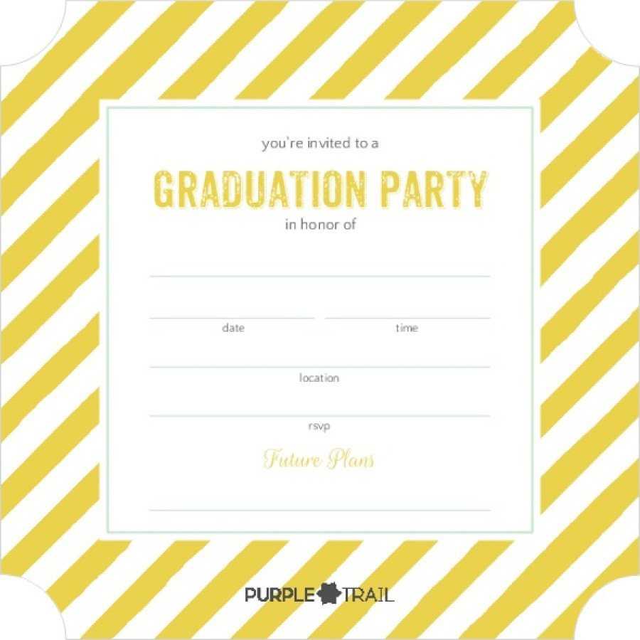 40+ Free Graduation Invitation Templates ᐅ Templatelab With Graduation Party Invitation Templates Free Word