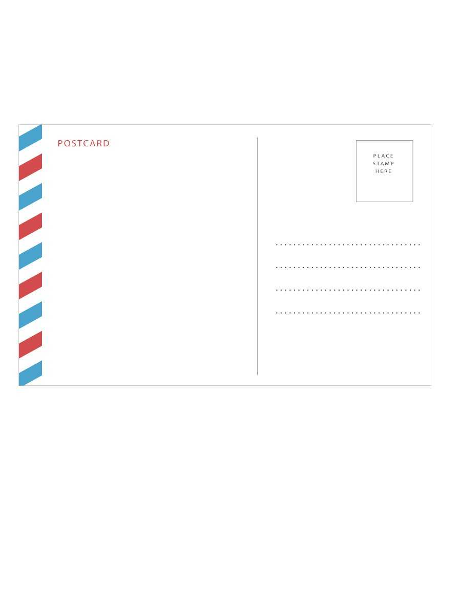 40+ Great Postcard Templates & Designs [Word + Pdf] ᐅ Intended For Free Blank Postcard Template For Word