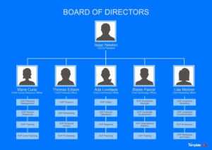 40 Organizational Chart Templates (Word, Excel, Powerpoint) for Organogram Template Word Free