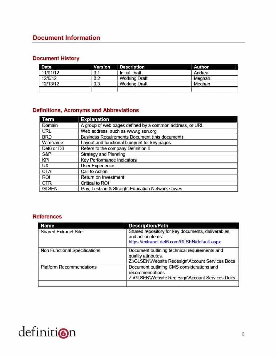 40+ Simple Business Requirements Document Templates ᐅ With Regard To Reporting Requirements Template