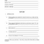 43 Informative Speech Outline Templates & Examples Intended For Speech Outline Template Word