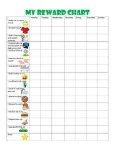 44 Printable Reward Charts For Kids (Pdf, Excel &amp; Word) intended for Reward Chart Template Word