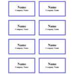 47 Free Name Tag + Badge Templates ᐅ Templatelab for Visitor Badge Template Word