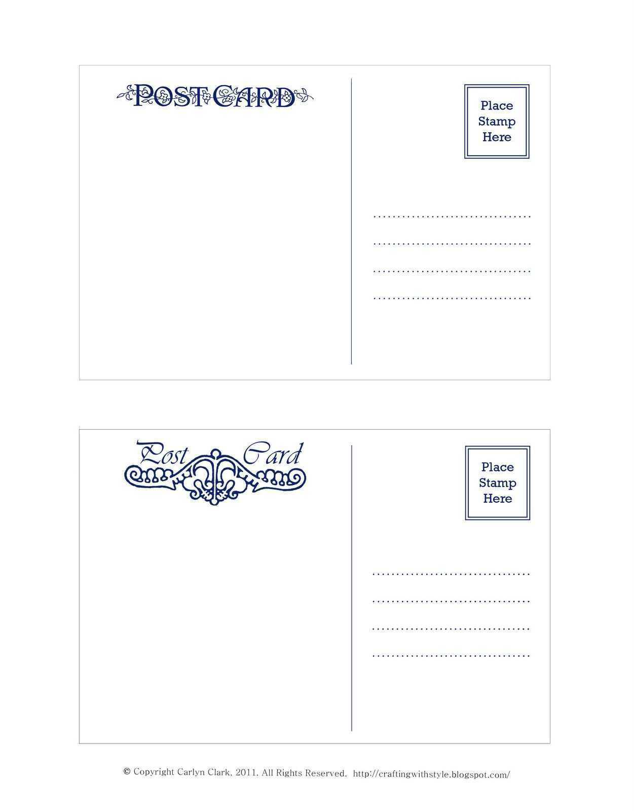 49 Customize Our Free Canada Post 4X6 Postcard Template For In Microsoft Word 4X6 Postcard Template