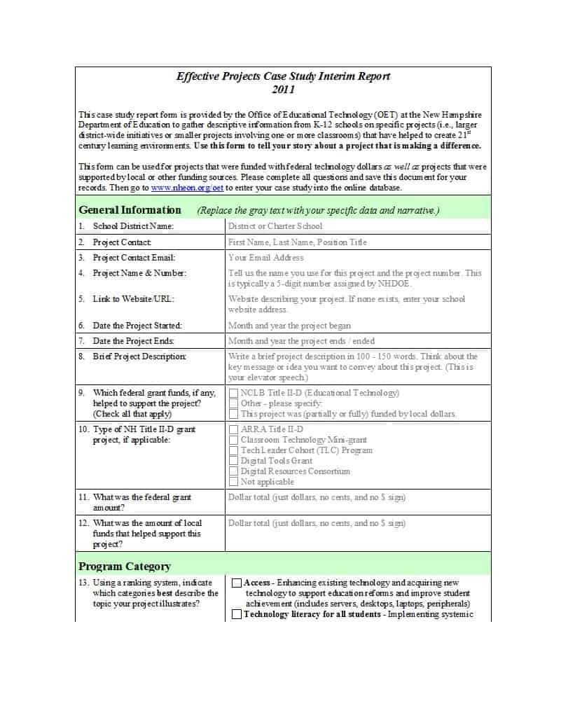 49 Free Case Study Templates ( + Case Study Format Examples + ) Within Case Report Form Template