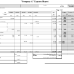 5 New Excel Report Templates | Excel Templates Regarding Company Expense Report Template