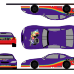 5 Steps To Create A Paint Scheme Mockup | The Colors Of The Race Within Blank Race Car Templates