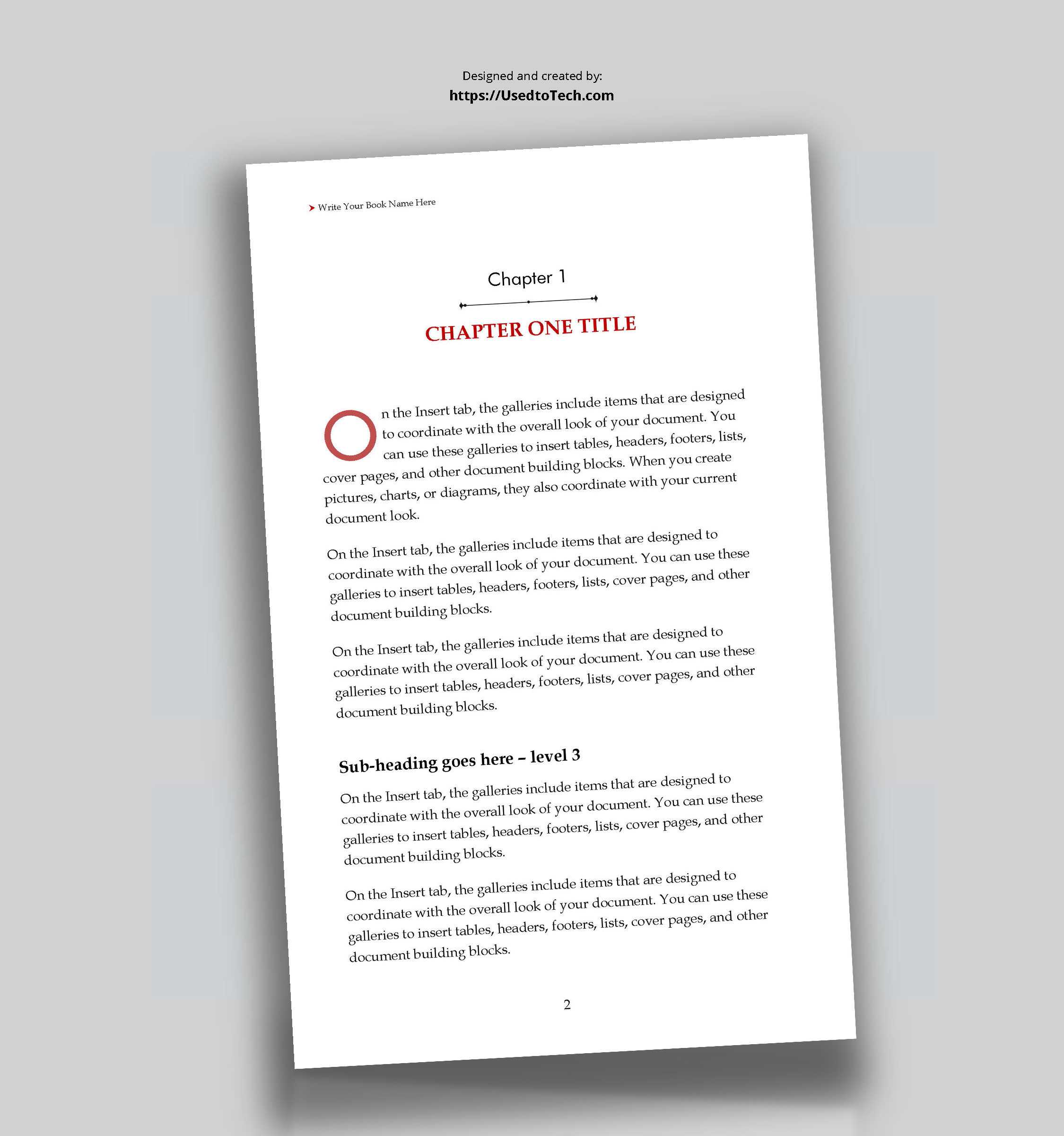 5 X 8 Editable Book Template In Word – Used To Tech Regarding How To Create A Book Template In Word