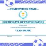 50 Free Creative Blank Certificate Templates In Psd Throughout Soccer Certificate Templates For Word