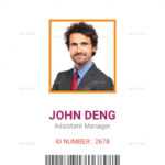 50Cc53 Sample Employee Id Card Template Employee Template With Id Badge Template Word